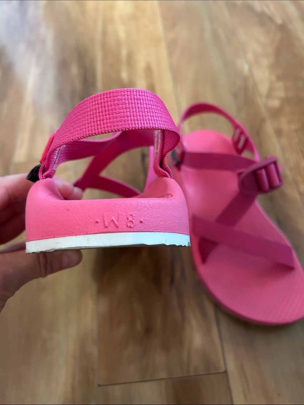 Barely worn Barbie pink Chaco sandals - Picture 3 of 5